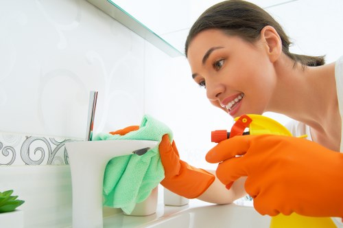 Deep cleaning tasks in a London kitchen and living space