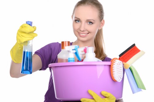 Professional domestic cleaning in a London flat with practical access considerations