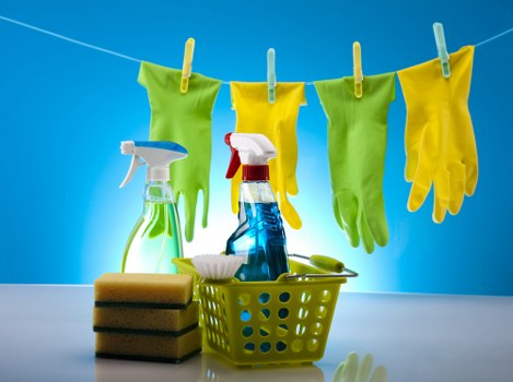 Deep cleaning detail in a London kitchen and bathroom
