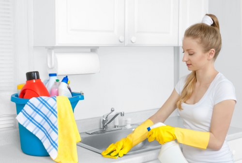 Sustainable carpet cleaning operation in London with recycling and reuse practices